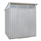 Abri de jardin en métal gris 3,92m² + kit d'ancrage + kit de fondation DURAMAX Ma boutique